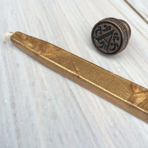 Wax seal monogram Custom initial wax seal Gift for Stationery lovers Brass wax seal Two day delivery UK Ships worldwide image 3