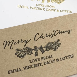 Christmas stamp | Happy holidays stamp | Personalised christmas stamp | Christmas card | Holiday stamp | UK image 2