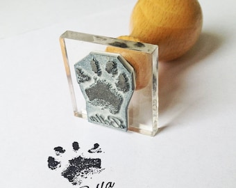 dog paw print stamp kit
