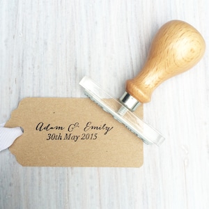 Calligraphy wedding stamp | Save the date stamp | Wedding stamp  | Custom Save the Date stamps | Wedding favour stamp | UK