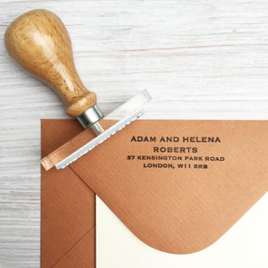 Adres stempel | Nieuwe | Nieuwe | Nieuwe thuisadresstempel | Gepersonaliseerde adresstempel | Kerstkaart adres stempel UK