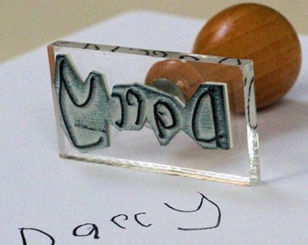 Handwriting stamp | Custom signature stamp | Autograph stamp | custom name stamp | Made in UK