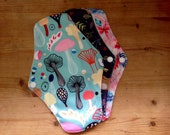 Set of 2 Organic Reusable Period Pad Sanitary Pad Washable Menstrual Pad Bamboo Cloth Wet Bag Plastic Free Zero Waste