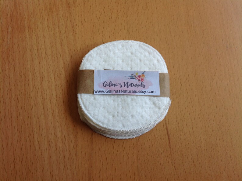 Set of 6 ORGANIC Facial Rounds Cotton Pads Cotton Rounds Etsy