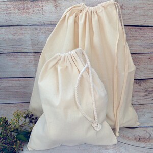 Handmade Reusable Produce Cotton Bags Eco Friendly Bags Natural Bags Organic Cotton Bags image 9