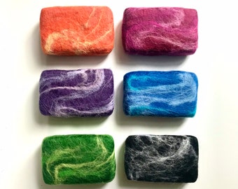 Felted soap, birthday gift, gift for him, Fathers Day gift, wool gift, dad gift, husband gift, Mens soap, soap gift, Mens birthday gift