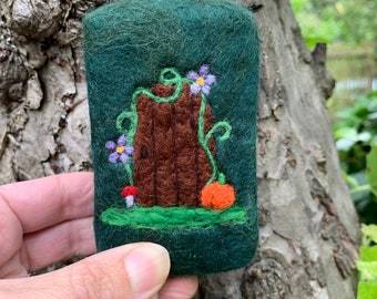 Fairy Door, Felted Soap, felt soap, wool gift, autumn gift, birthday gift, gift for her, 7th anniversary gift, witch gift, wiccan gift