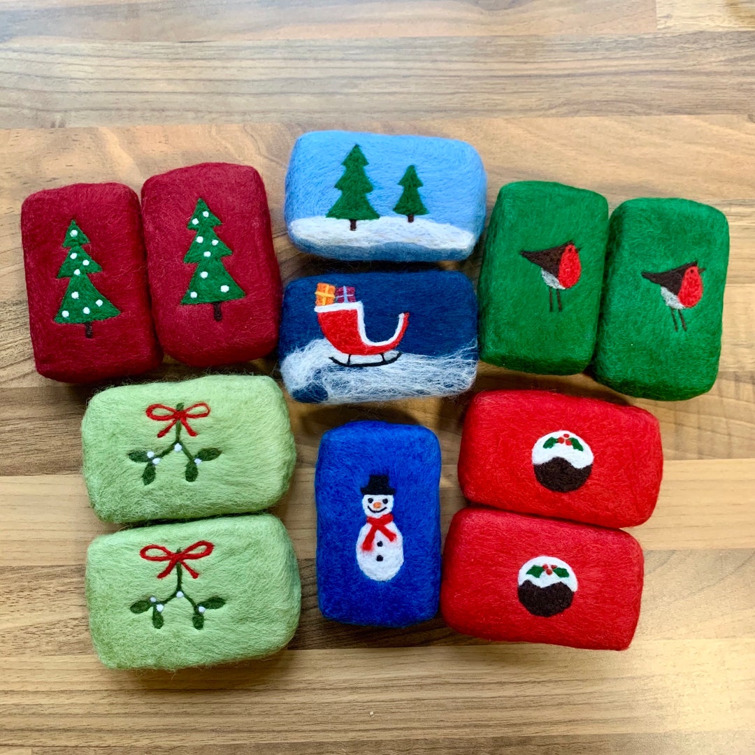 Festive Felted Soaps Christmas Soap Soap Gift Christmas Etsy UK