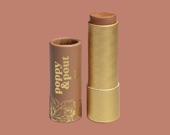 100% Natural Jumbo Lip Tint, Faye by Poppy & Pout, Ethically Sourced USA Mica, Cruelty-Free, Leaping Bunny Certified