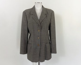 Blazer MAX & Co by MAX MARA, blazer des années 90, blazer des années 1990, blazer en laine des années 90, blazer minimaliste, blazer italien, blazer en tweed,