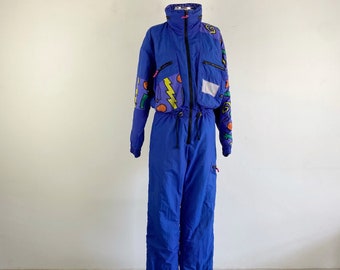 Vintage 80s 90s Ski Suit, 1980s Ski Suit, 1990s Ski Suit