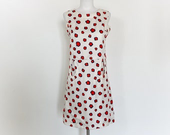 Vintage PIERRE CARDIN 60s Mod Dress: Floral Scooter Mini Dress