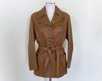 Ensemble de canapés Maralunga en cuir marron vintage, années 1970