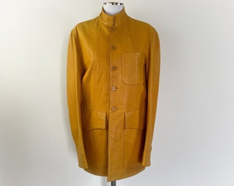 Chaqueta de cuero DKNY vintage de los años 90