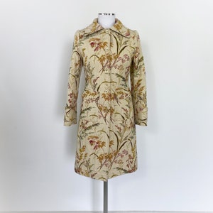 Embroidered floral coat, fall embroidered coat, embroidered long jacket, embroidery coat, fitted coat, multicolored coat, tapestry jacket