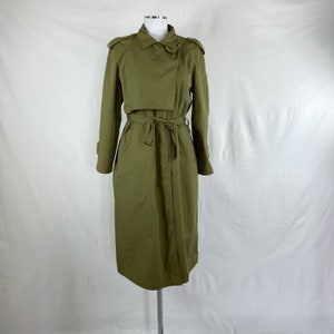 Vintage 90s Green Trench Coat Trench Coat Women Long Trench - Etsy