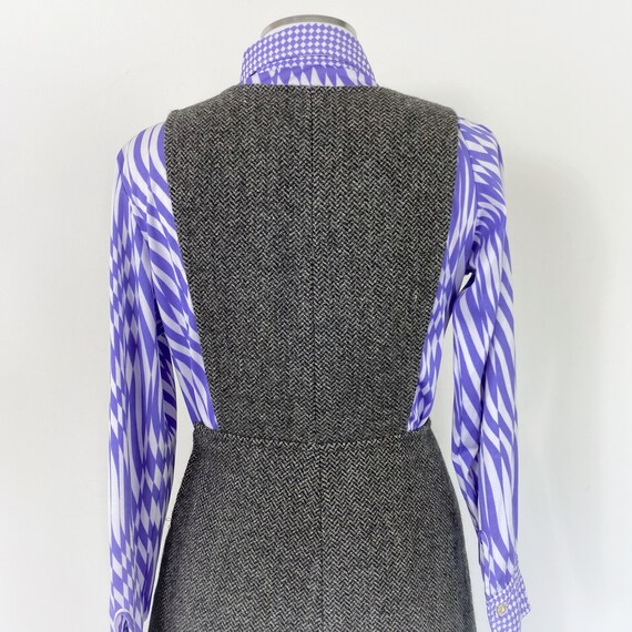 Vestito vintage in lana tweed anni '60 e '70. - image 7