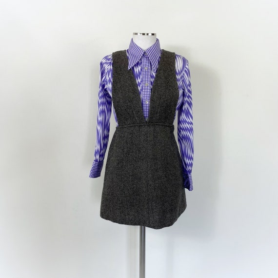 Vestito vintage in lana tweed anni '60 e '70. - image 1