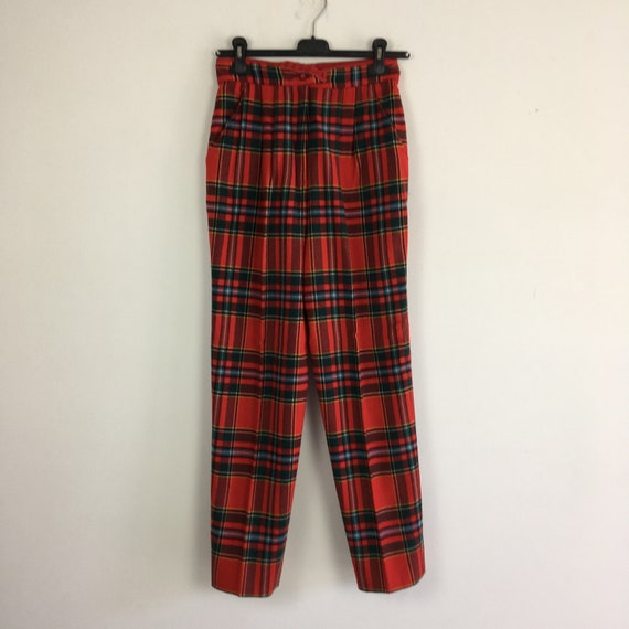 90s vintage plaid pants