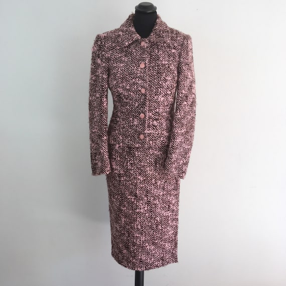 Anna Molinari pink wool suit, winter women suit, m