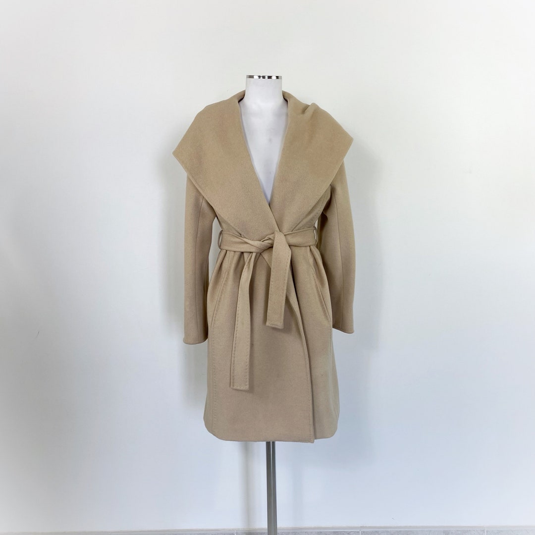 Cappotto A Vestaglia Manuela In Drap Di Cammello – Galiano