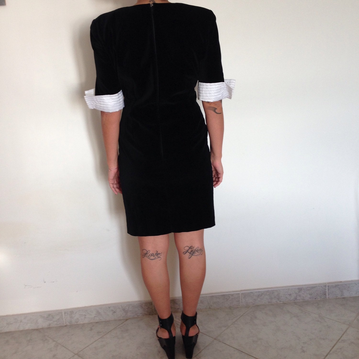 Abito in velluto nero vintage Luisa Spagnoli | Etsy Italia