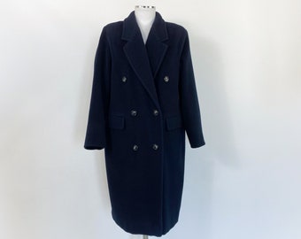 Cappotto MARELLA by MAX MARA in lana blu, cappotto made in Italy