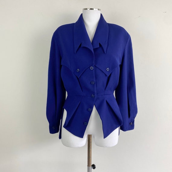 Vintage THIERRY MUGLER Blazer Jacket 80s Blazer Designer | Etsy