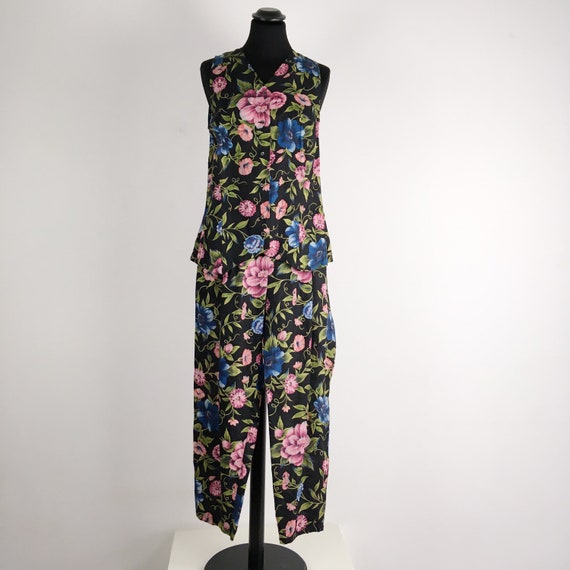 90s vintage Pennyblack dark floral print pants sui