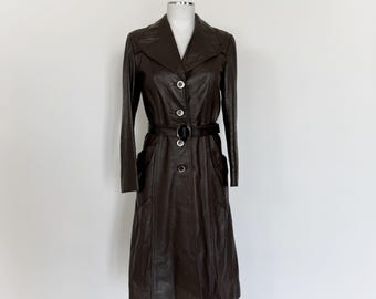 ジャケット・アウター real leather maxi long coat Original Womens Slim Fit Trench Coat Style Moto Real Leather