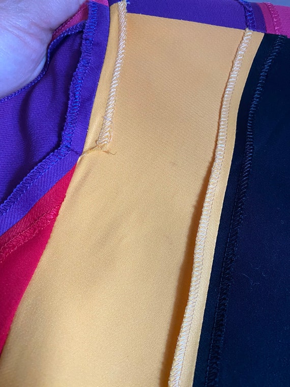 Vintage 90s MOSCHINO Couture Skirt Suit: Rainbow Stripe Jacket - Etsy