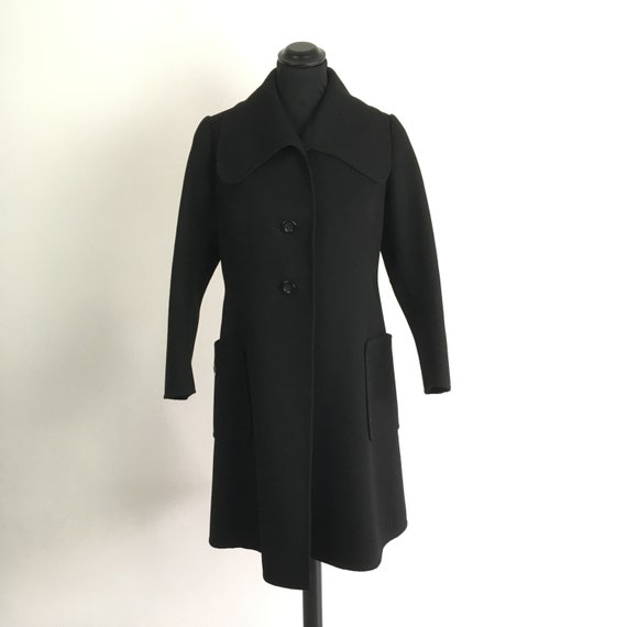 Vintage black wool coat