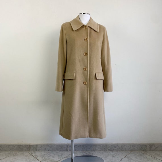 Vintage 90s MARELLA by MAX MARA beige coat, woolen co… - Gem