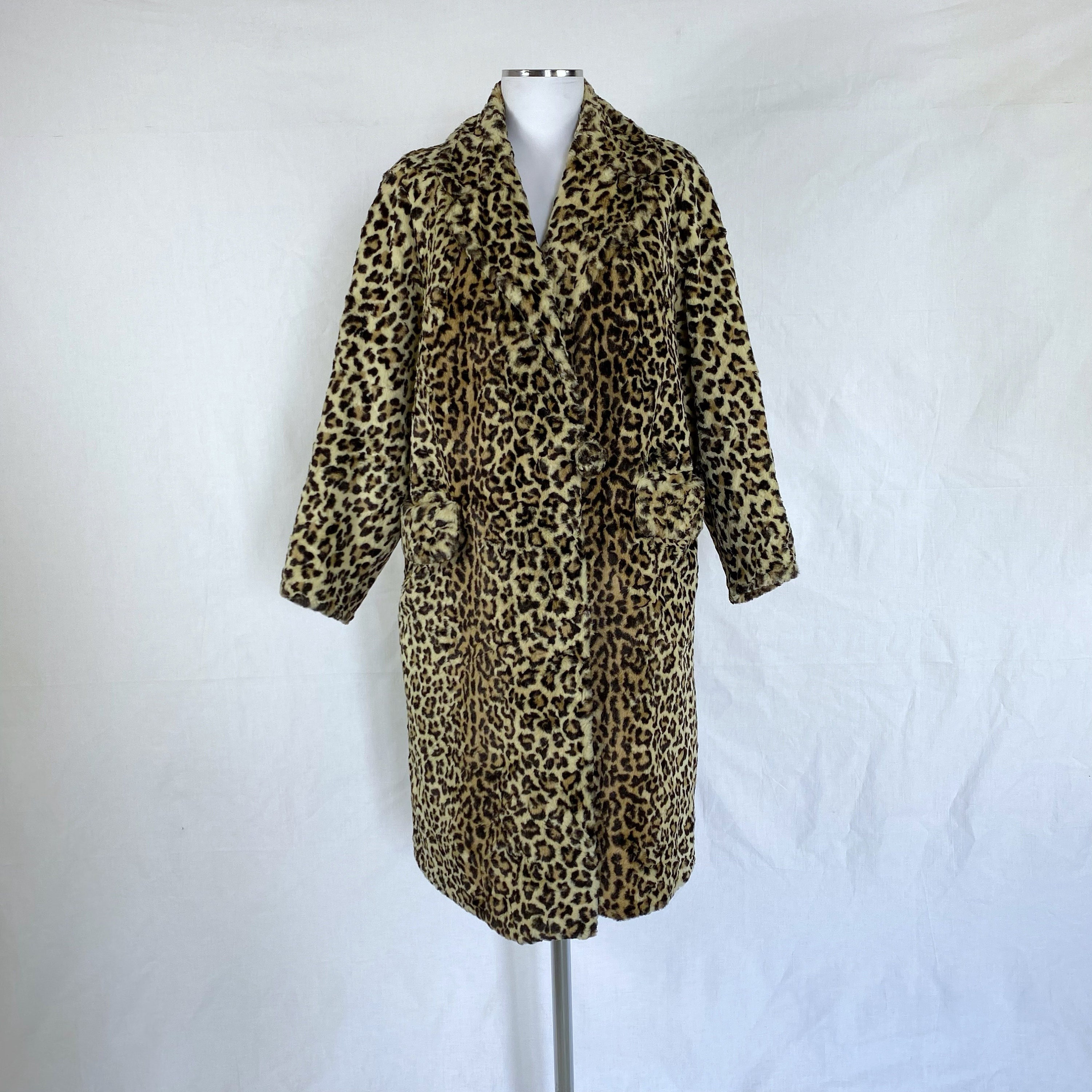 france vintage leopard fur coat.