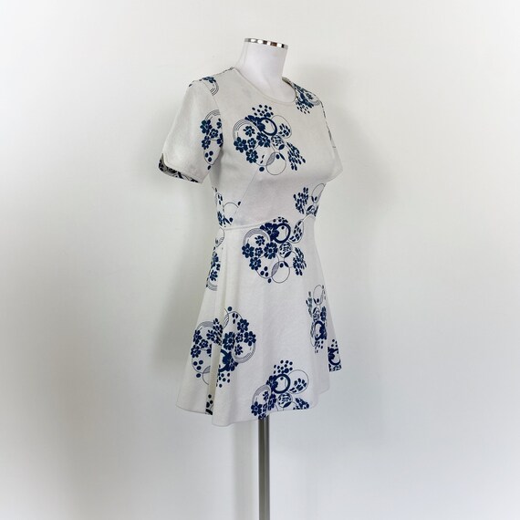 Vintage 60s floral dress, 60s flared dress, 60s m… - image 3