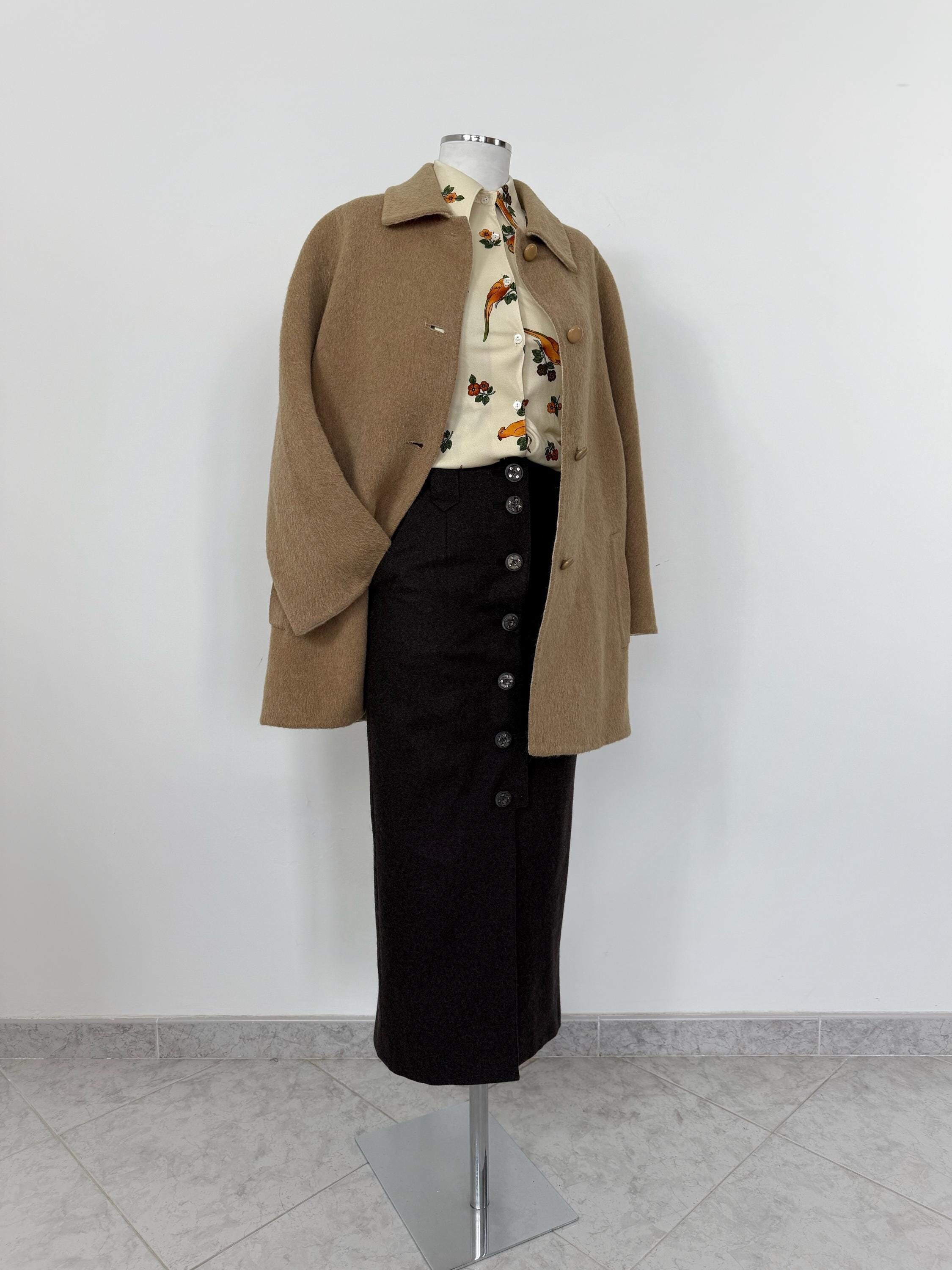 STEFANONI piacenza ミドル リバーコート 42 イタリア製 STEFANONI piacenza ミドル リバーコート 42 イタリア製