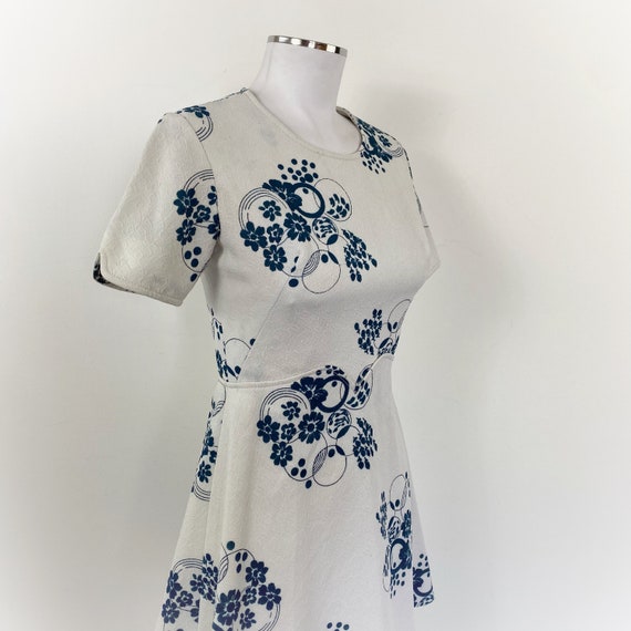 Vintage 60s floral dress, 60s flared dress, 60s m… - image 8