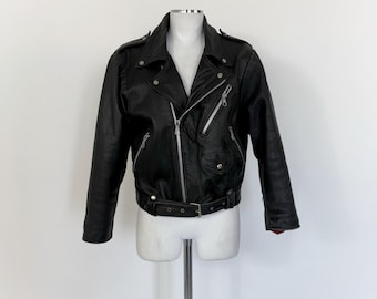 【希少50サイズ】80’s Vanguard ヴィンテージ ライダースジャケット Vintage Campari Vanguard Mk1 Leather Biker Jacket | Size L - Www
