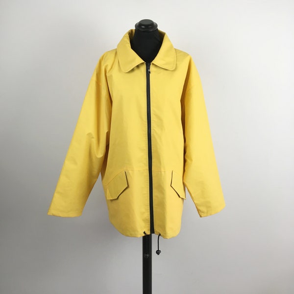 imperméable jaune ROBERTA DI CAMERINO vintage, veste de pluie, veste de pluie jaune, imperméable vintage, veste imperméable