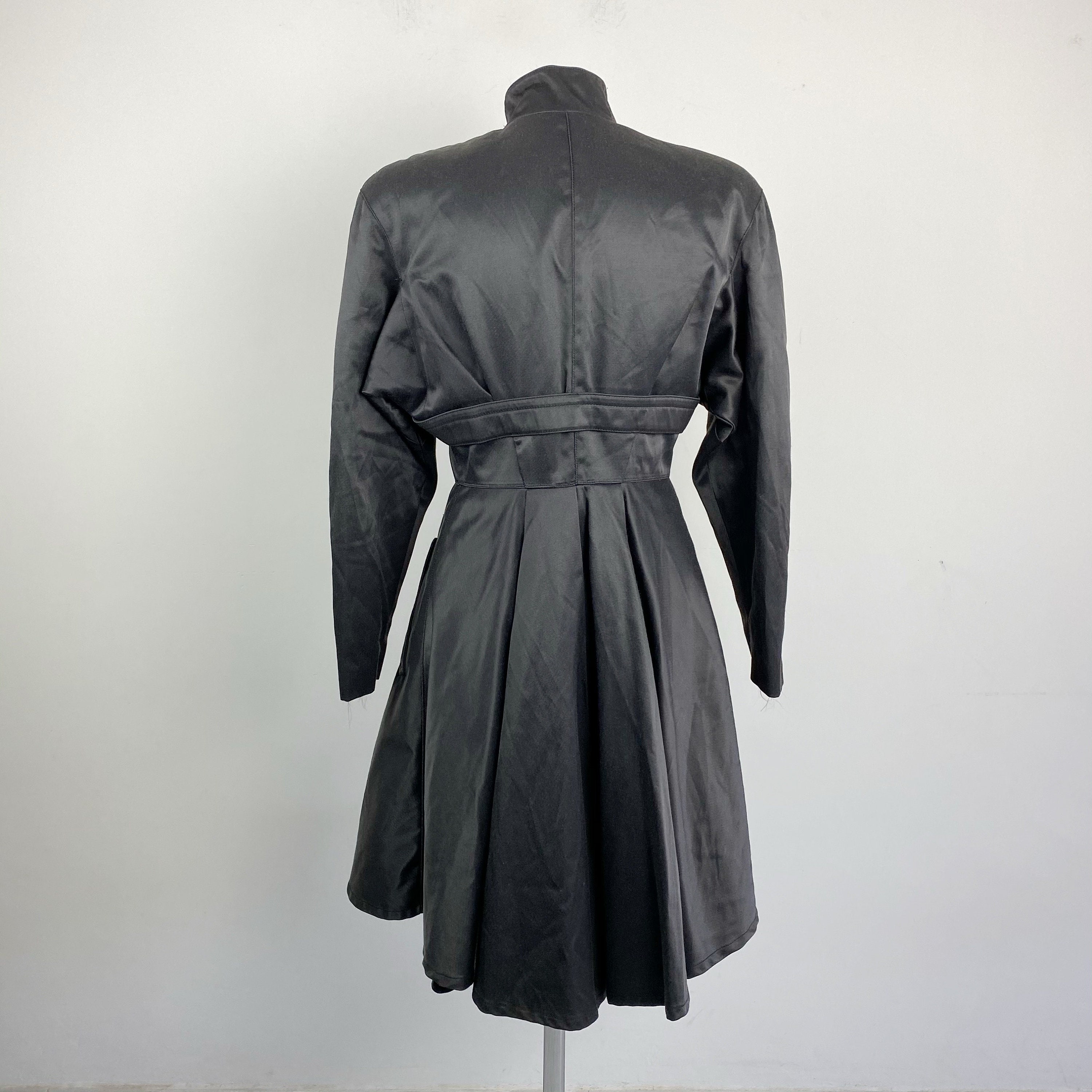 Vintage THIERRY MUGLER Black Coat Mugler Jacket Women Coat | Etsy