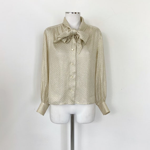 Camicia Blusa CELINE Vintage Anni 70 Blusa Con Fiocco Etsy Canada