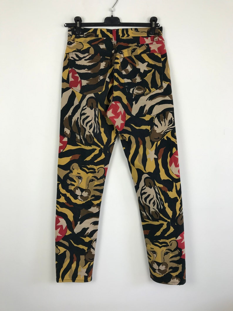 90s vintage Iceberg leopard print pants designer pants image 2