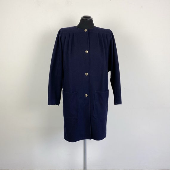 90s vintage Valentino blue coat, italian coat