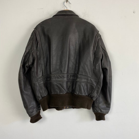 Vintage SCHOTT Bomber Leather Jacket - Etsy Canada