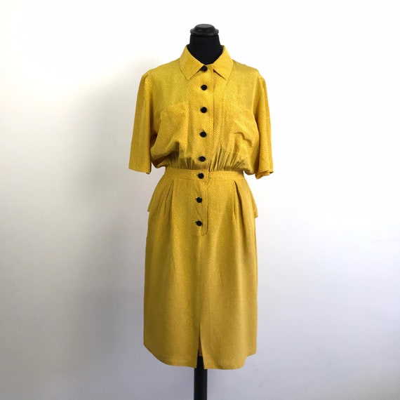 90s Valentino silk polka dots dress