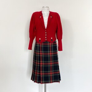 ZAMBESI 1990s tartan skirt
