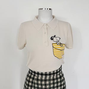 Vintage JC DE CASTELBAJAC shirt blouse, Snoopy shirt, snoopy tshirt, 1990s castelbajac, printed shirt, Peanuts shirt