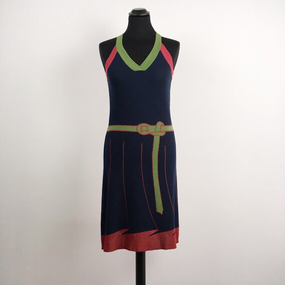 Roberta di Camerino vintage dress, trompe l’oeil d