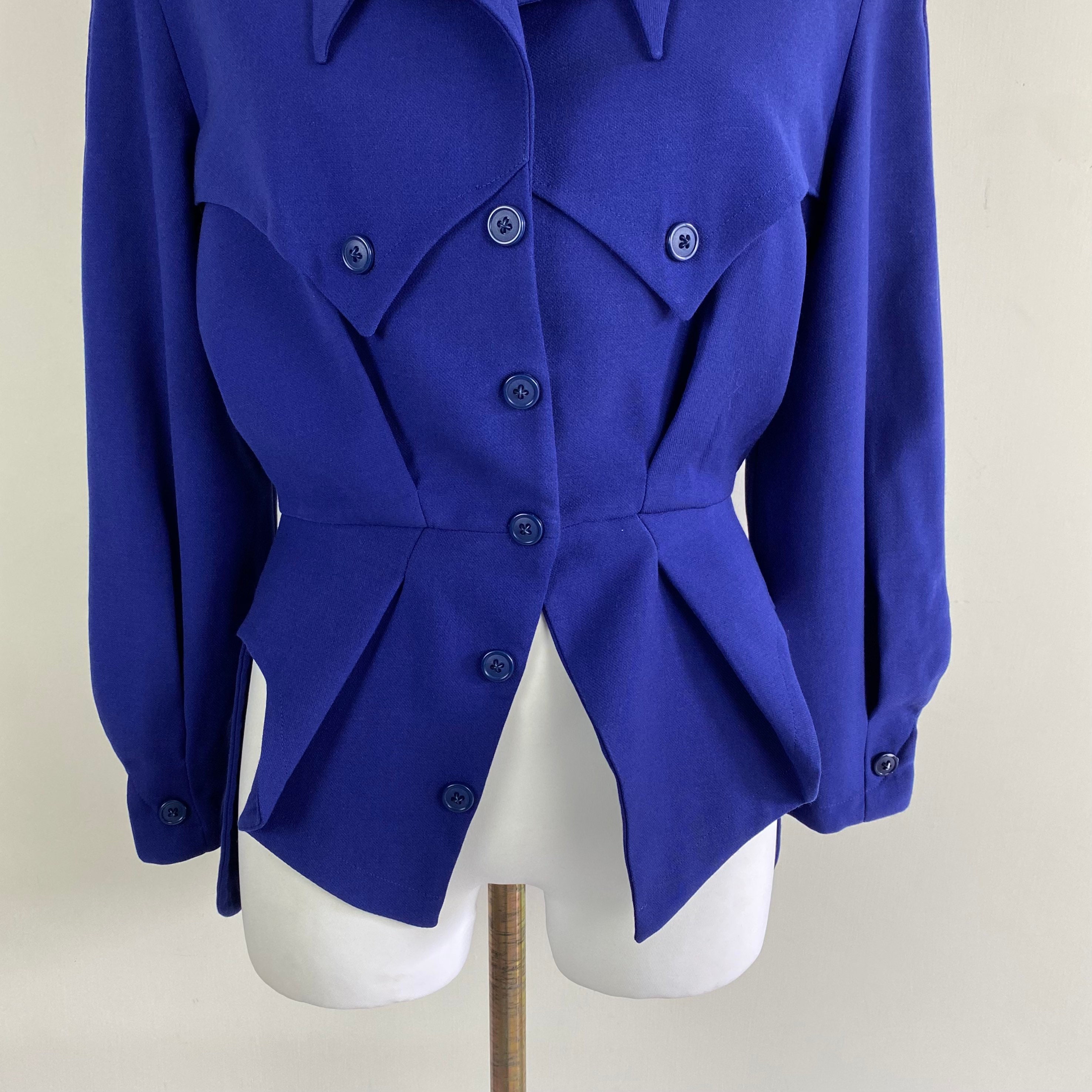 Vintage THIERRY MUGLER Blazer Jacket 80s Blazer Designer | Etsy