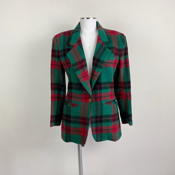 vintage tartan blazer